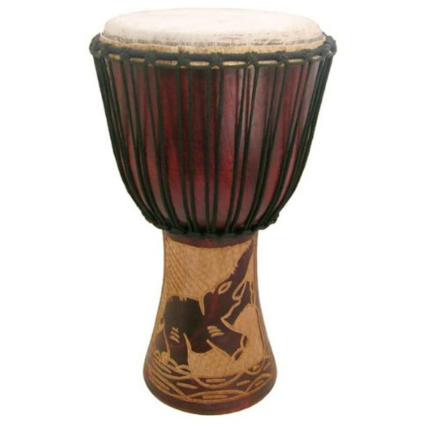 Hand-carved Djembe Drum From Africa 11x22 Ghana Drum Circle Village Djembe